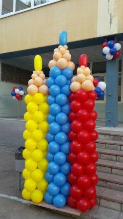 Карандаш из шаров