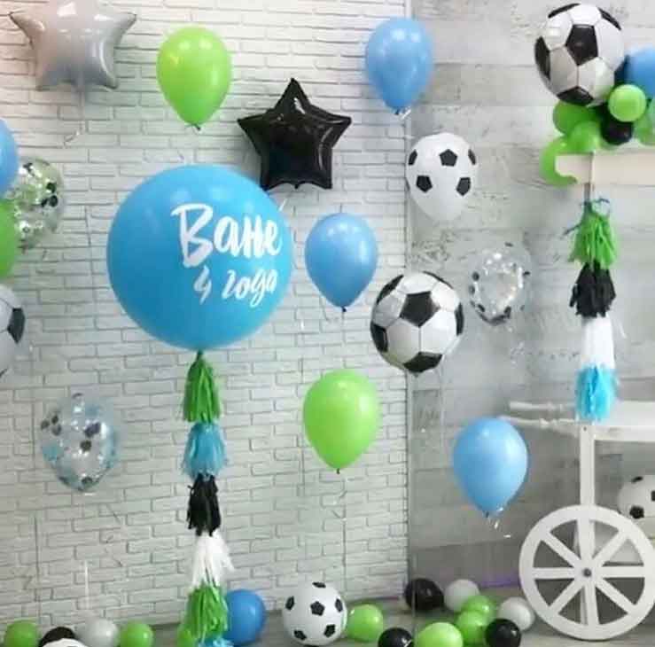 Набор шаров с футбольными мячами