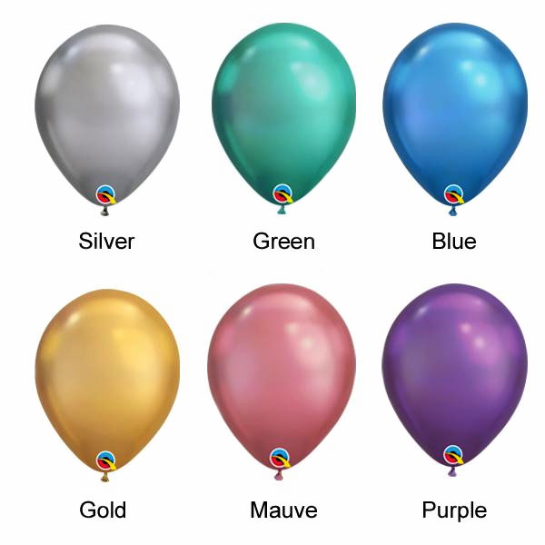 Воздушные шары хром фото палитра