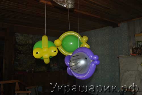 композиция из воздушных шаров
